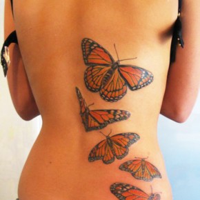 Татуировки для девушек бабочки