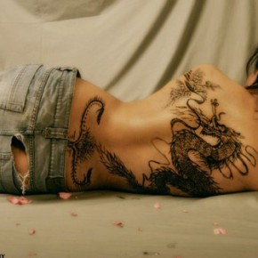 Татуировки для девушек драконы