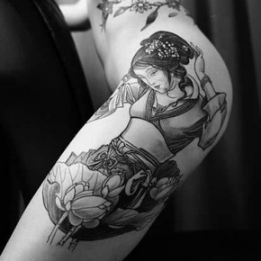 Татуировки для девушек гейша