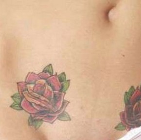 Татуировки для девушек розы