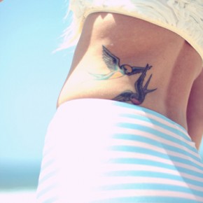 Татуировки для девушек с птицами